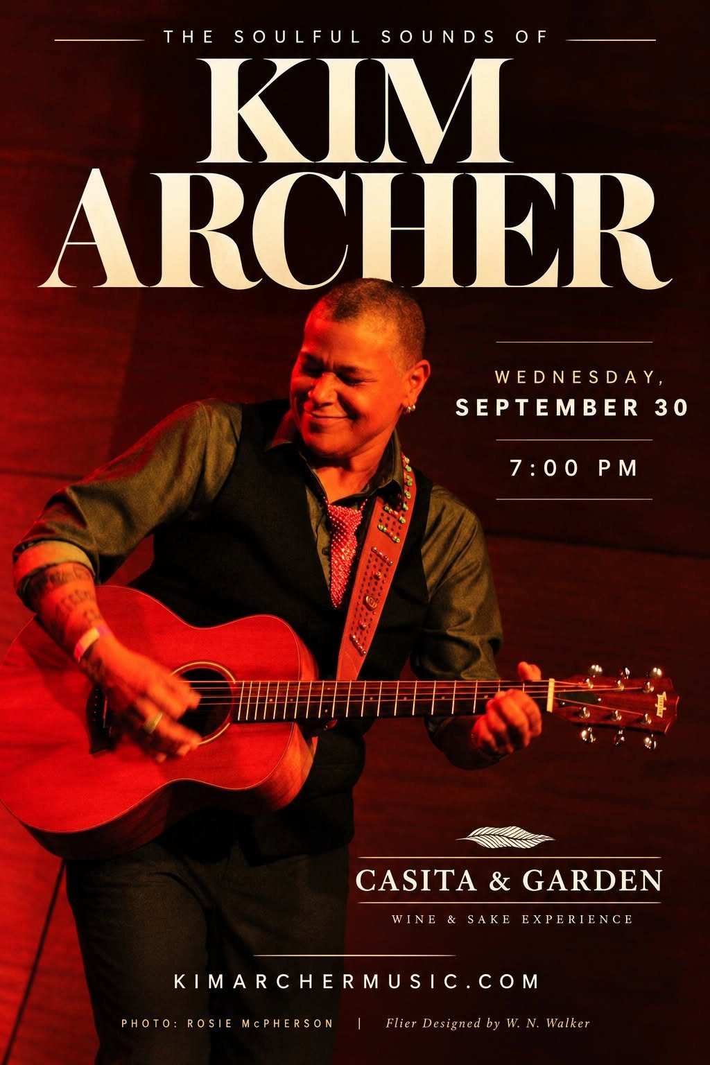Kim Archer Live at The Cellar at Casita & Garden Sept 30th