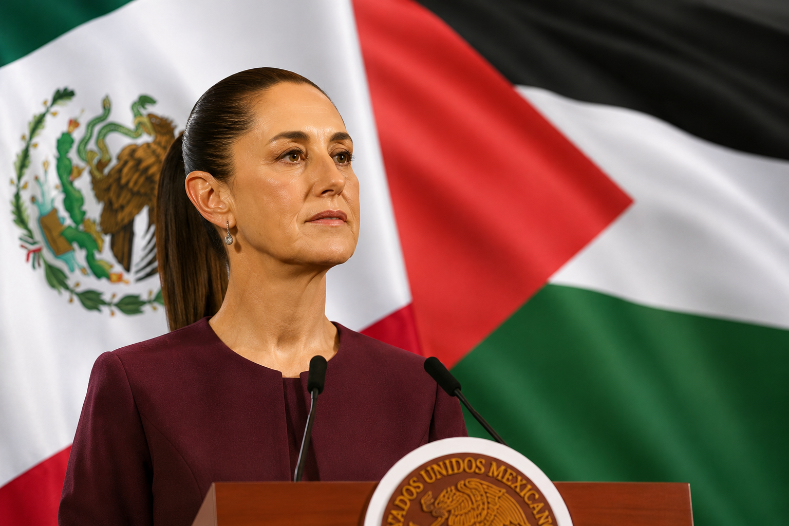 Mexico’s Claudia Sheinbaum Reaffirms Recognition Of Palestine As A State